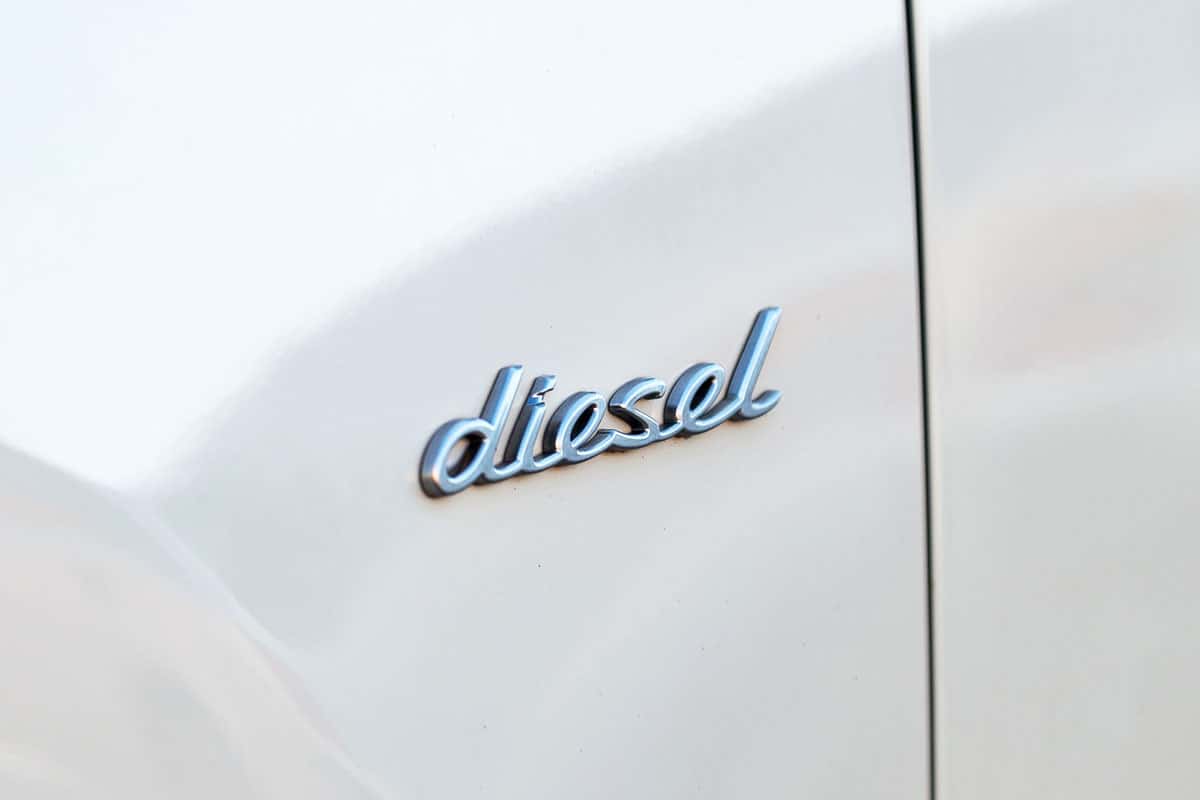 Porsche Abgasskandal – Diesel Aufschrift auf einem Porsche