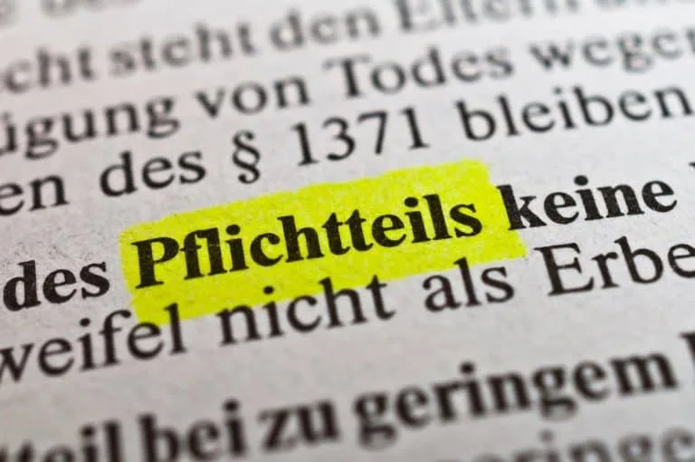 Pflichtteil einfordern und durchsetzen