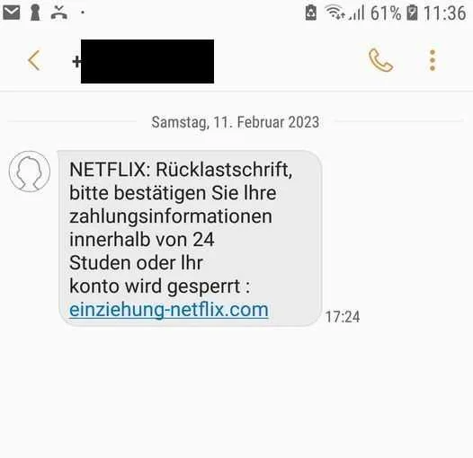 Netflix Konto Sperrung