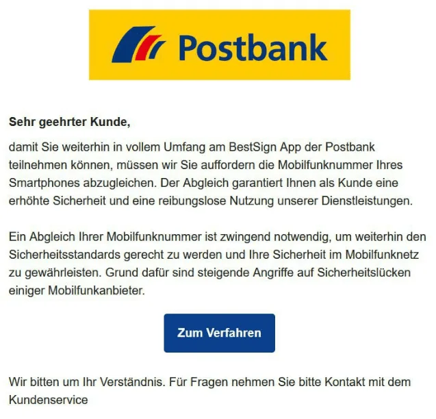 Postbank Best Sign App