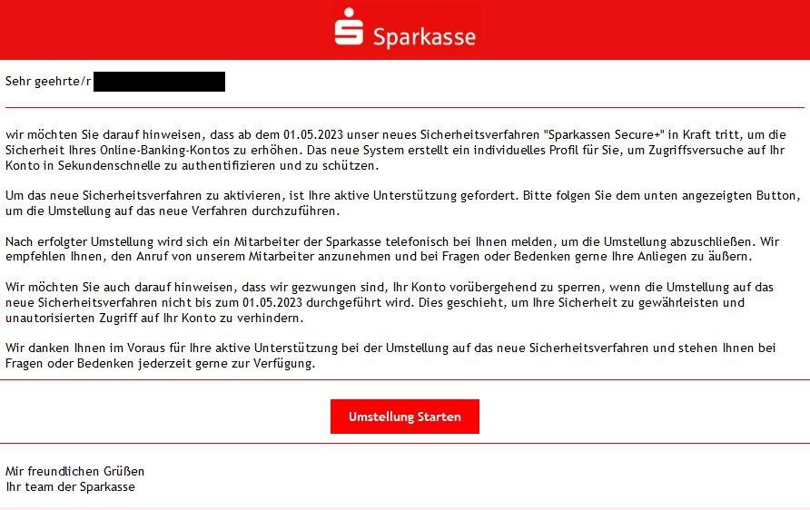 Sparkassen Secure Plus Umstellung