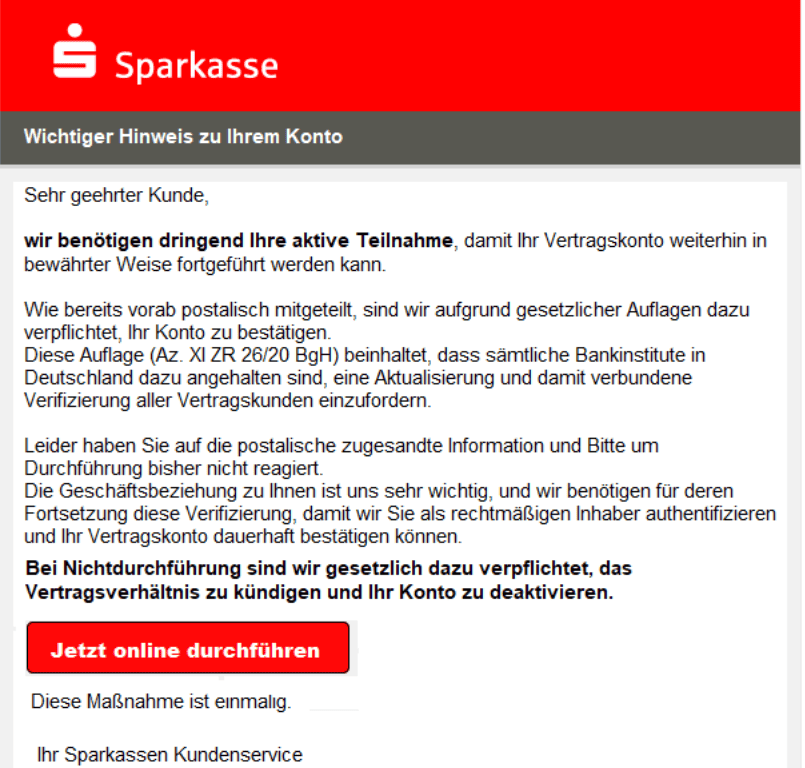 Sparkasse Verifizierung Vertragskunden