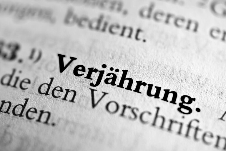 Pflichtteil Verjährung