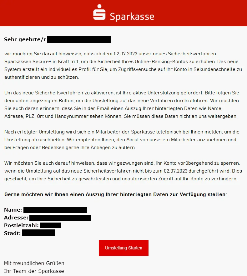 Sparkasse neues Sicherheitsverfahren Secure Plus