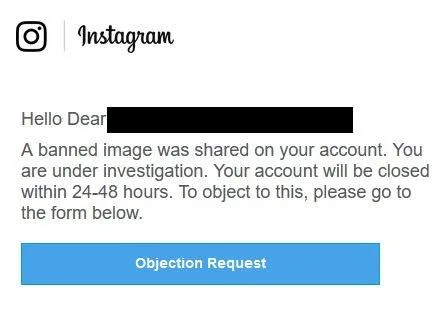 Instagram Account Schliessung