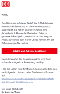 Deutsche Bahn Phishing Fake Mails Fake Sms