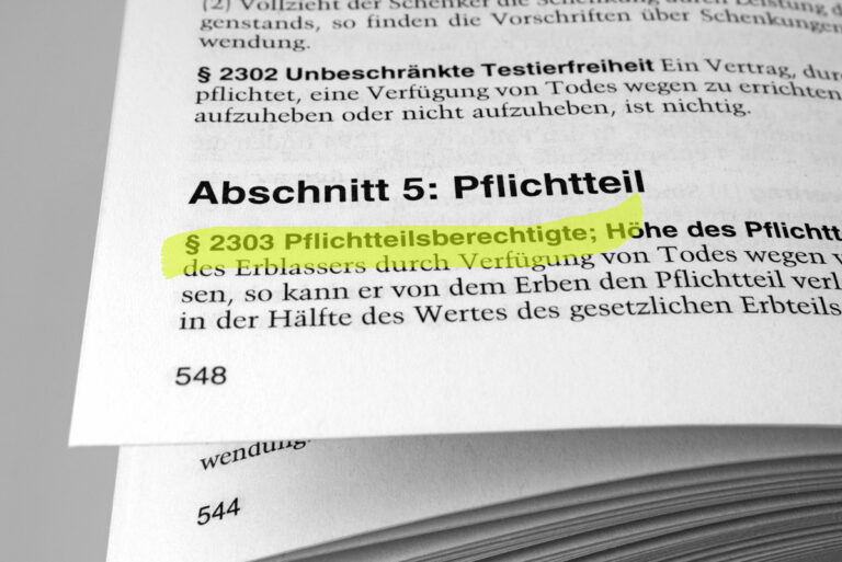 Pflichtteil & Auskunftsanspruch