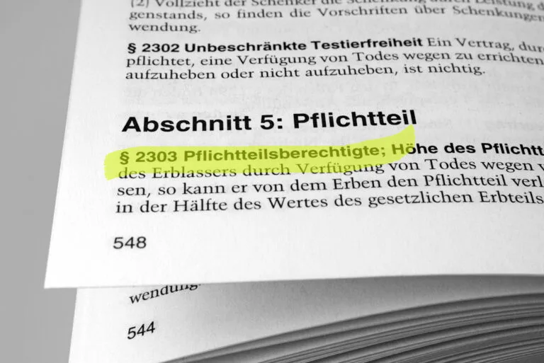 Pflichtteil und Auskunftsanspruch