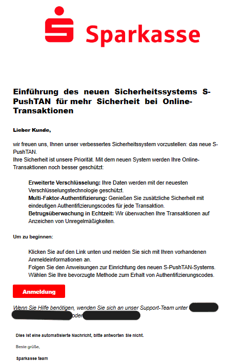 Sparkasse Anmeldung PushTan Sicherheit