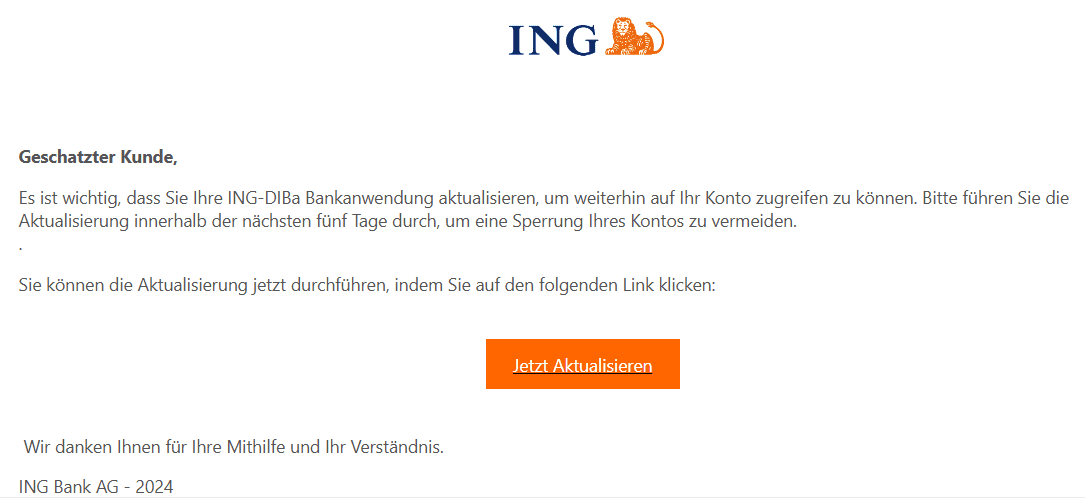 ING Diba Bankanwendung aktualisieren