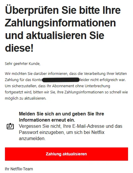 Netflix Phishing