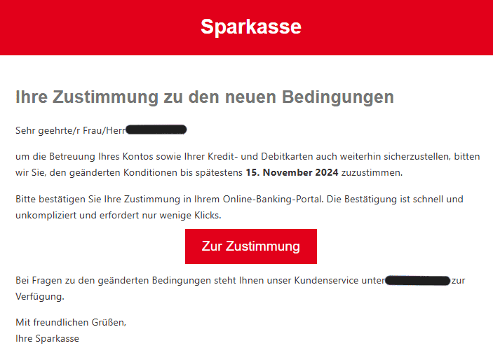 Sparkasse Phishing