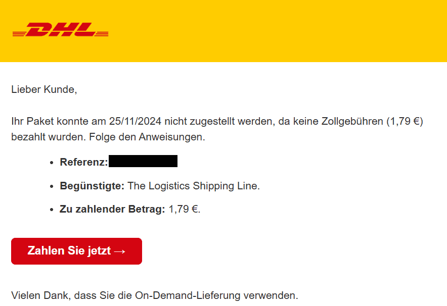 DHL Phishing