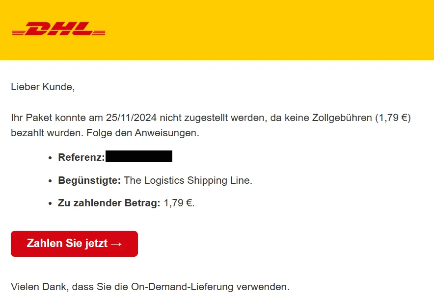 DHL Phishing