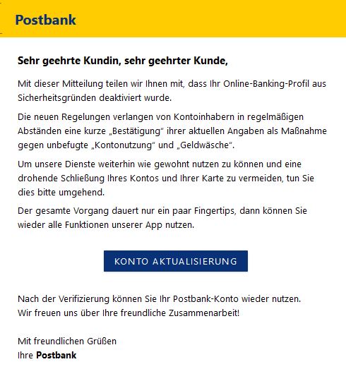 Postbank-Phishing