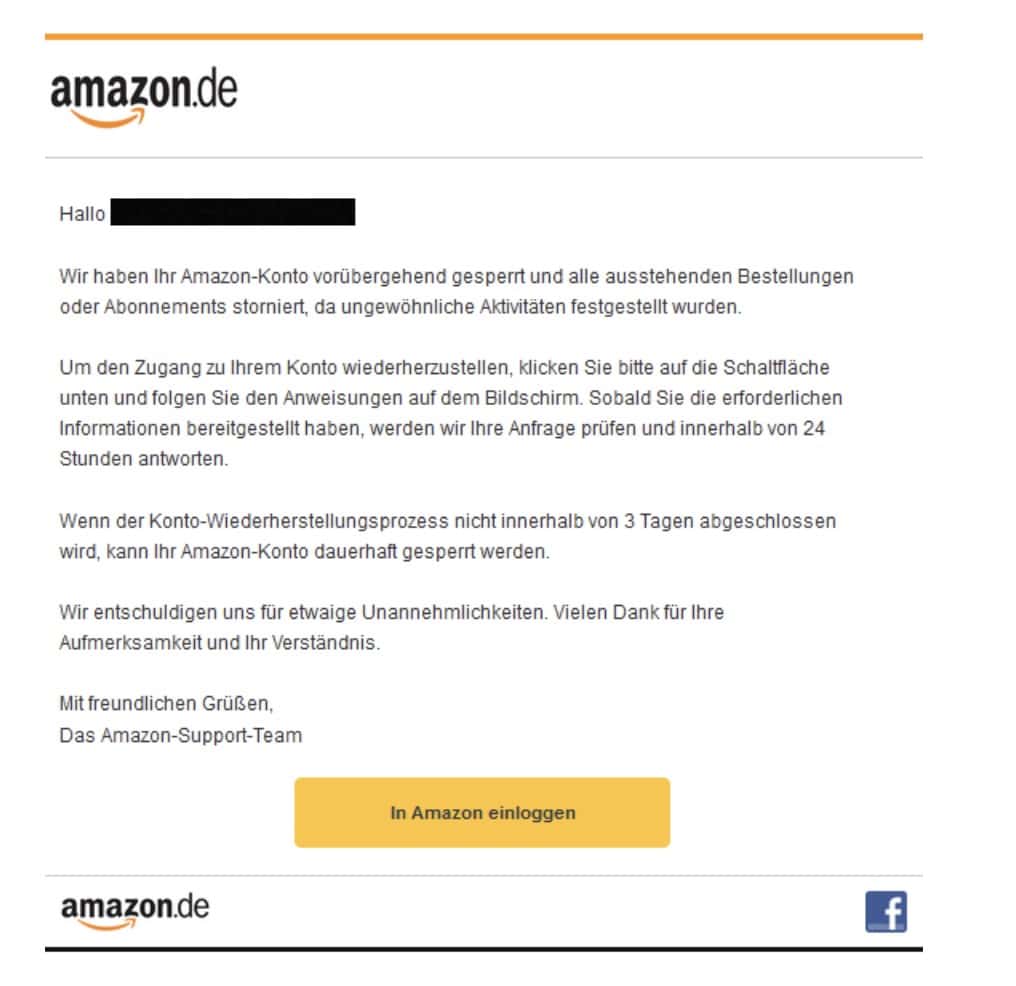 Amazon Phishing Mail/SMs