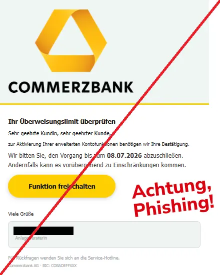Commerzbank Phishing