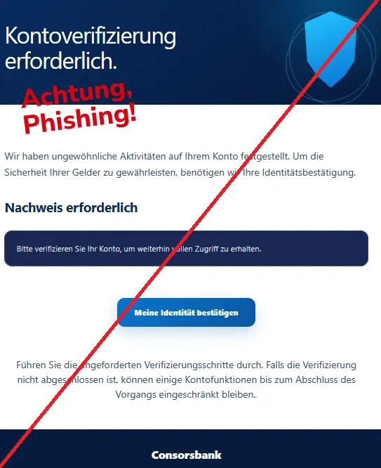 Consorsbank Phishing E-Mail