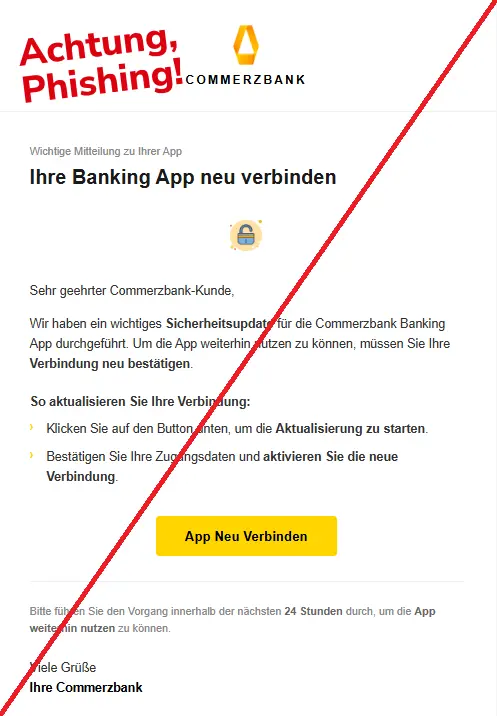 Commerzbank Phishing E-Mail