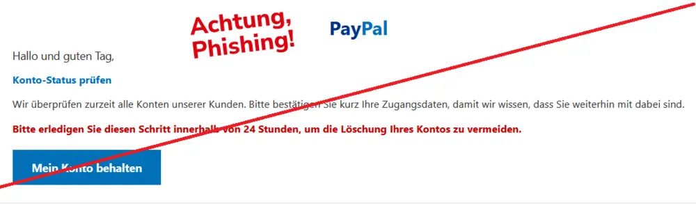 PayPal Phishing E-Mail