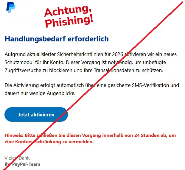 PayPal Phishing E-Mail